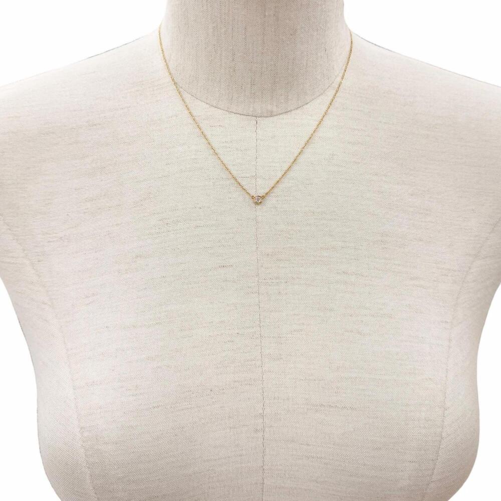 TIFFANY Gold Diamond 2C Necklace - Picture 2 of 10